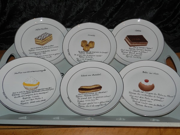 Service à "Gâteaux" 6 petites assiettes